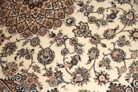 リビングペルシャ絨毯手織りナイン産地メダリオン59032