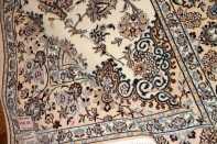 リビングペルシャ絨毯手織りナイン産地メダリオン59032