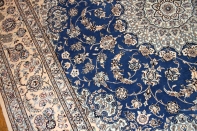 憧れのナインブルー正方形リビングペルシャ絨毯286000