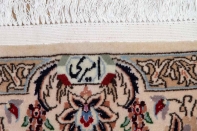 高級手織りペルシャじゅうたんイラン製ナインブルー211700