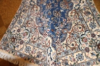 ナインブルーとても綺麗な色彩ペルシャ手織り絨毯21127