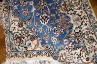 ナインブルーとても綺麗な色彩ペルシャ手織り絨毯21127