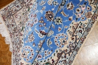 ナインブルー憧れの色彩ペルシャ玄関絨毯21192