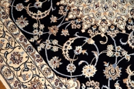 シックなセンターラグ高級ナインハビビヤン77799