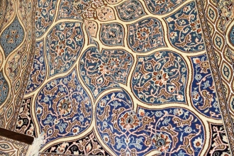 高級ペルシャ絨毯ナインゴンバディーペルシャブルー2415441