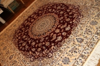 高品質赤い色ペルシャ絨毯ハビビアン工房57034