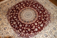高品質赤い色ペルシャ絨毯ハビビアン工房57034