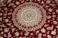 高品質赤い色ペルシャ絨毯ハビビアン工房57034