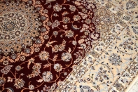 高品質赤い色ペルシャ絨毯ハビビアン工房57034