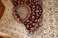 高品質赤い色ペルシャ絨毯ハビビアン工房57034