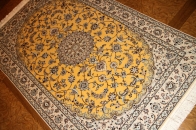 ハビビヤン工房高級ナイン手織りラグ77794