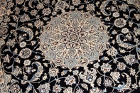 ペルシャ絨毯ナイン、おしゃれなセンターラグ34435