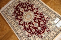 手織りペルシャ絨毯ナイン産玄関マット99410