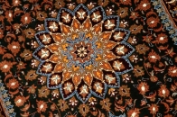 とてもユニークな色彩手織りシルクの玄関マット56021