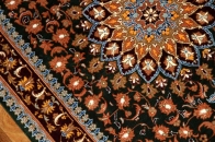 とてもユニークな色彩手織りシルクの玄関マット56021