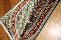 とてもユニークな色彩手織りシルクの玄関マット56021