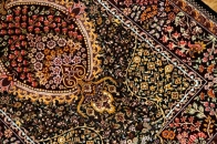 逸品のペルシャ絨毯シルクの玄関マットサイズ56034