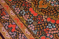 バラの絨毯カラフル高級手織りシルクラグ50095