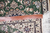 高品質手織りペルシャ絨毯玄関マットナイン58019