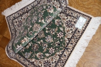 高品質手織りペルシャ絨毯玄関マットナイン58019