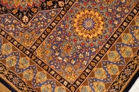 ペルシャ絨毯シルク変わってる玄関マット50053