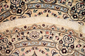 丸いペルシャ絨毯ナインの円形ラグマット33176