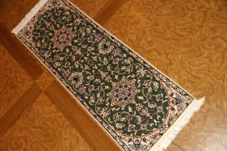 あがりかまち手織りペルシャ絨毯ナイン産36582