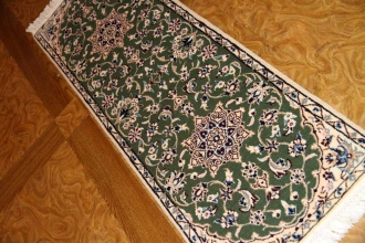 あがりかまち手織りペルシャ絨毯ナイン産36582