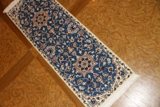 あがりかまち手織りペルシャ絨毯ナイン産36583