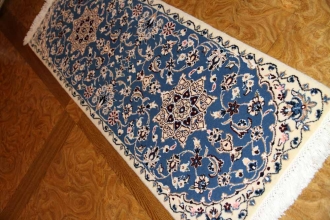 あがりかまち手織りペルシャ絨毯ナイン産36583