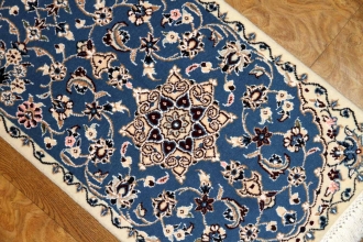 あがりかまち手織りペルシャ絨毯ナイン産36583