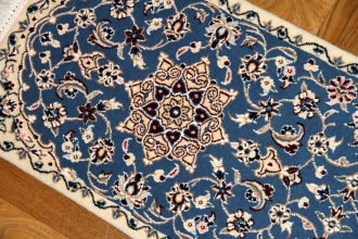 あがりかまち手織りペルシャ絨毯ナイン産36583