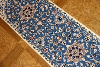 あがりかまち手織りペルシャ絨毯ナイン産36583