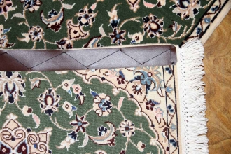 あがりかまち手織りペルシャ絨毯ナイン産36582