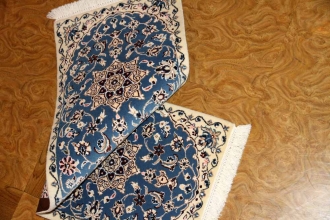 あがりかまち手織りペルシャ絨毯ナイン産36583