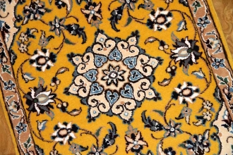 イラン輸入マンション玄関マットペルシャ絨毯ナイン産4153