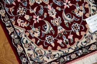 赤色綺麗な玄関マット小さいマンションサイズ41944