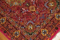 とても可愛いピンク色の高級シルク絨毯57007