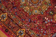 とても可愛いピンク色の高級シルク絨毯57007