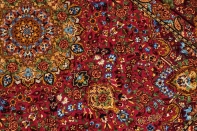 とても可愛いピンク色の高級シルク絨毯57007