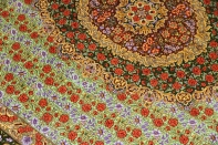 最高級手織りシルクリビングペルシャ絨毯6平米555601