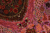 最高級シルクの手織りペルシャ絨毯センターラグ75125