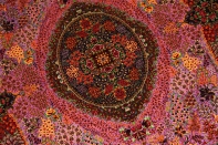 最高級シルクの手織りペルシャ絨毯センターラグ75125