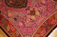 最高級シルクの手織りペルシャ絨毯センターラグ75125