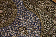 高級手織りペルシャ絨毯センターラグ、クムシルク60052