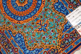 小さいシルクの玄関マットマンションタイプシルク44638