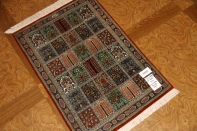 ペルシャ絨毯クムシルクヘシティーデザイン49042