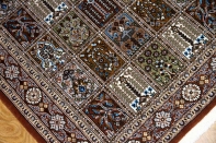 イラン製ペルシャ絨毯手織りセンターラグクムウールA167000