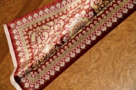 上品で素敵な色彩のペルシャ絨毯赤とイエロー56047