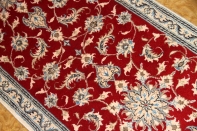 長いペルシャ絨毯ナインの廊下敷き赤い色55413